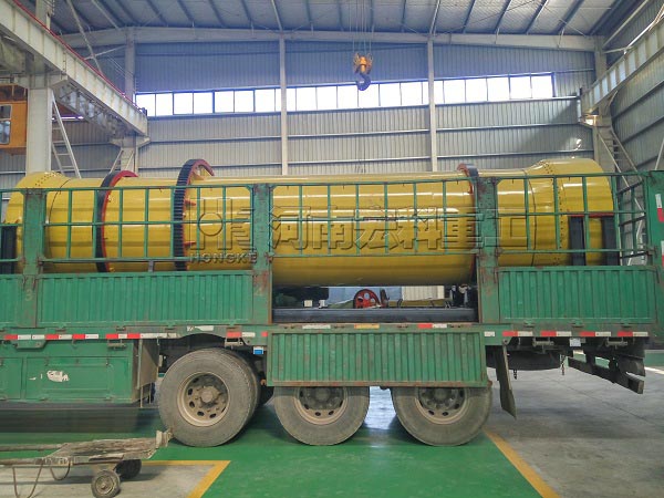 黑龍江綏化的客戶，您采購的雞糞烘干機(jī)已發(fā)出，請(qǐng)查收